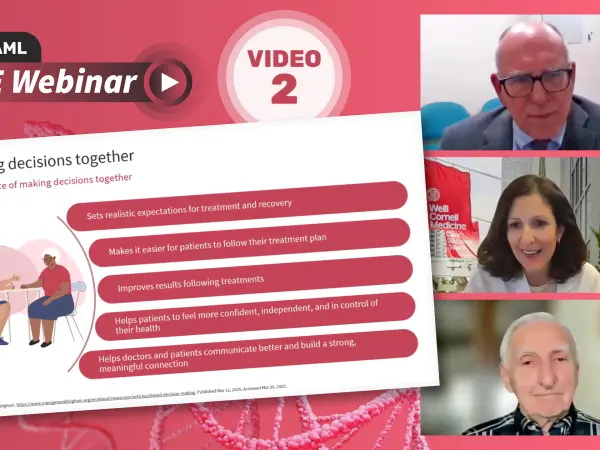 Know AML webinar | Empowering patients to ask their physician the right questions during their AML journey